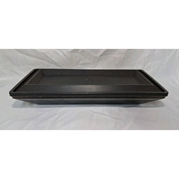 Tupperware Rectangle Get Together Serving Storage Container Black #1381 #1380 - Picture 1 of 8